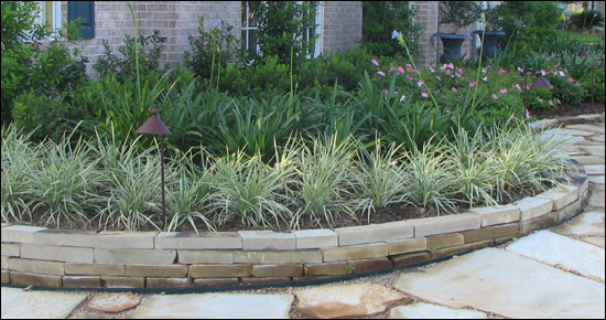 Rock or Stone Borders in Houston, Call Turf Plus at 281-222-LAWN